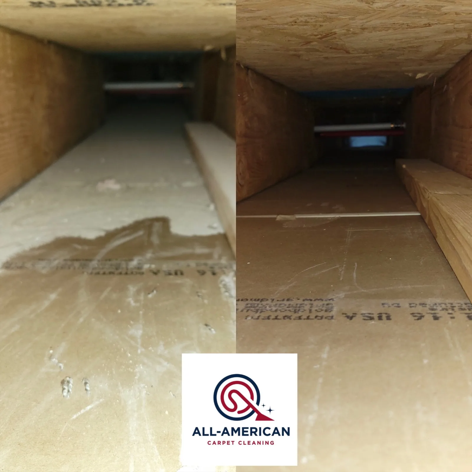 Air duct cleaning — before and after — after