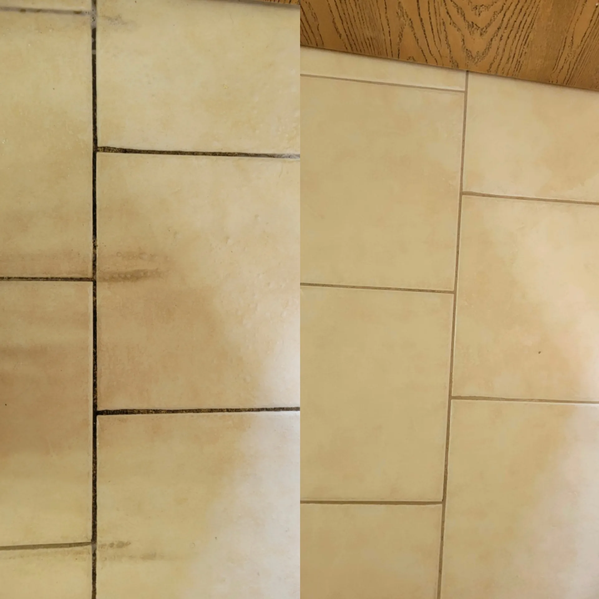Tile & Grout — before and after comparison