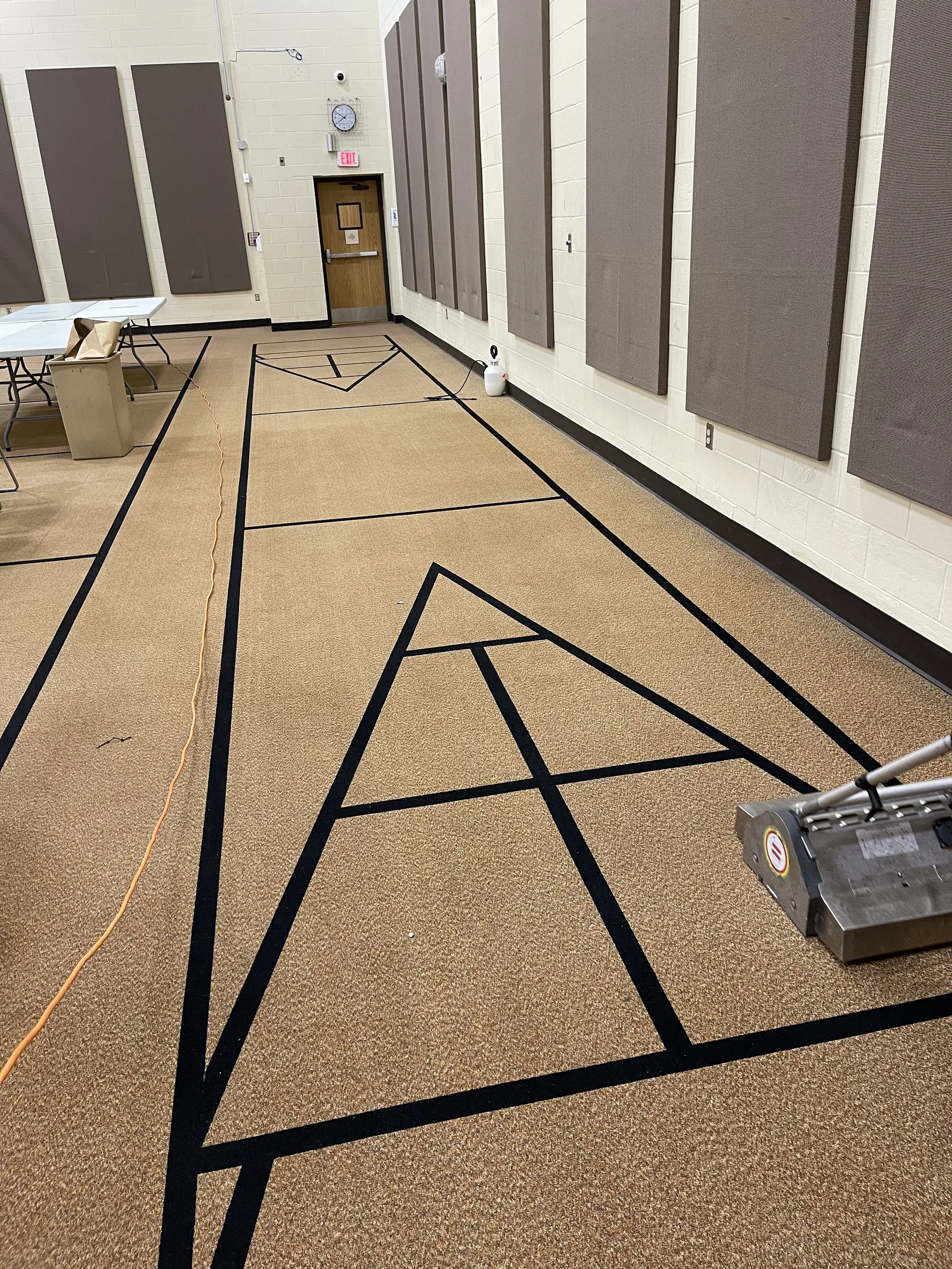 Church gym carpet crb machine