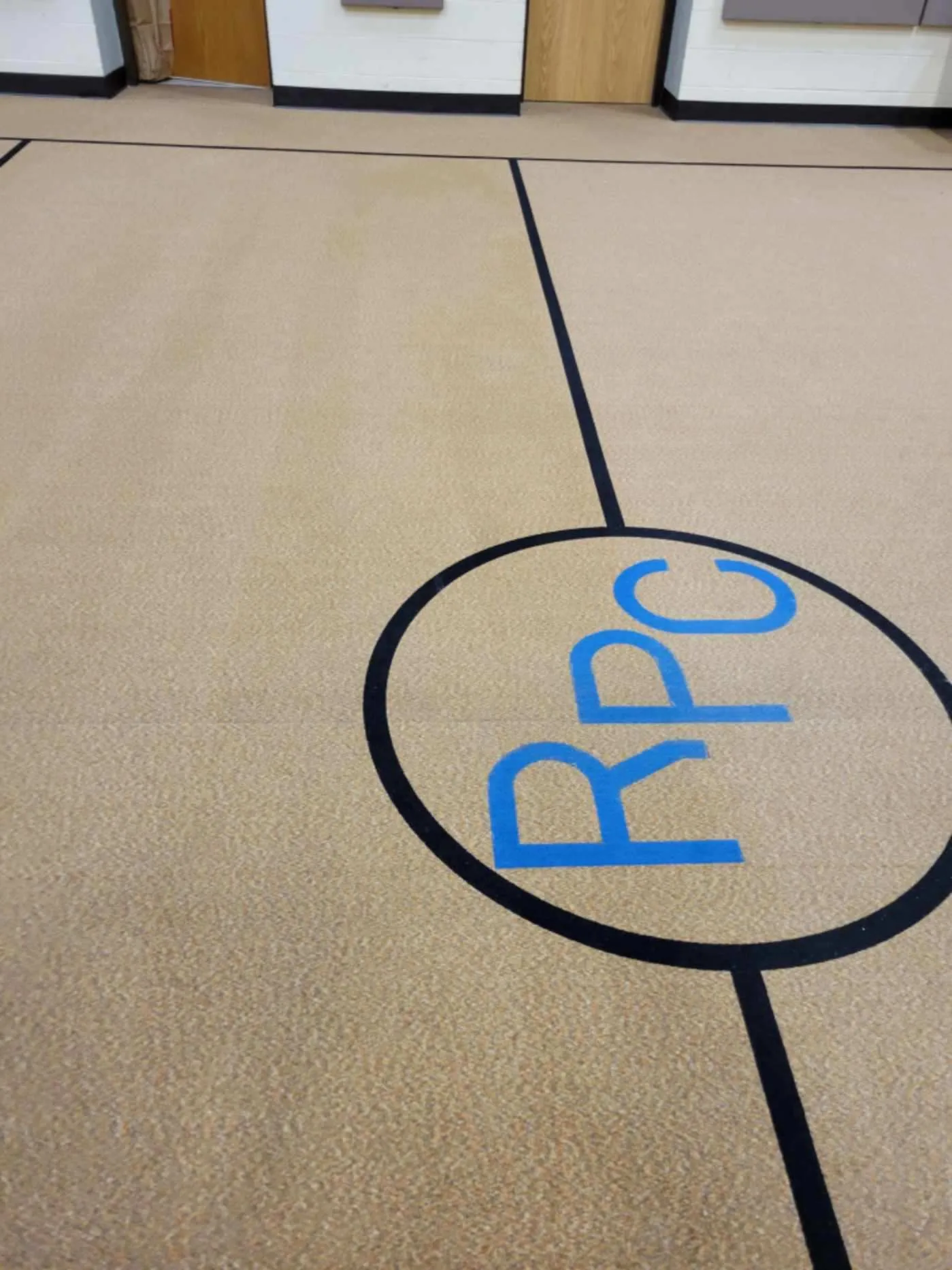 Church gym carpet rpc center court