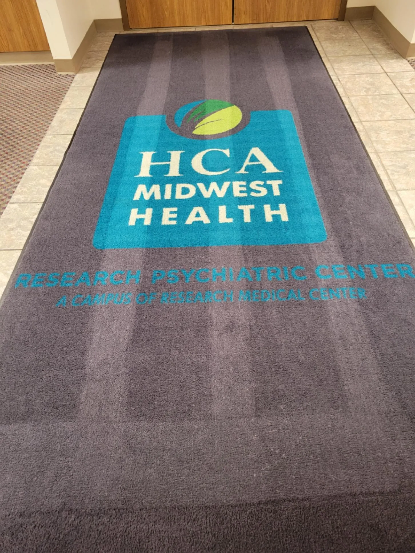 Entrance mat cleaning medical facility