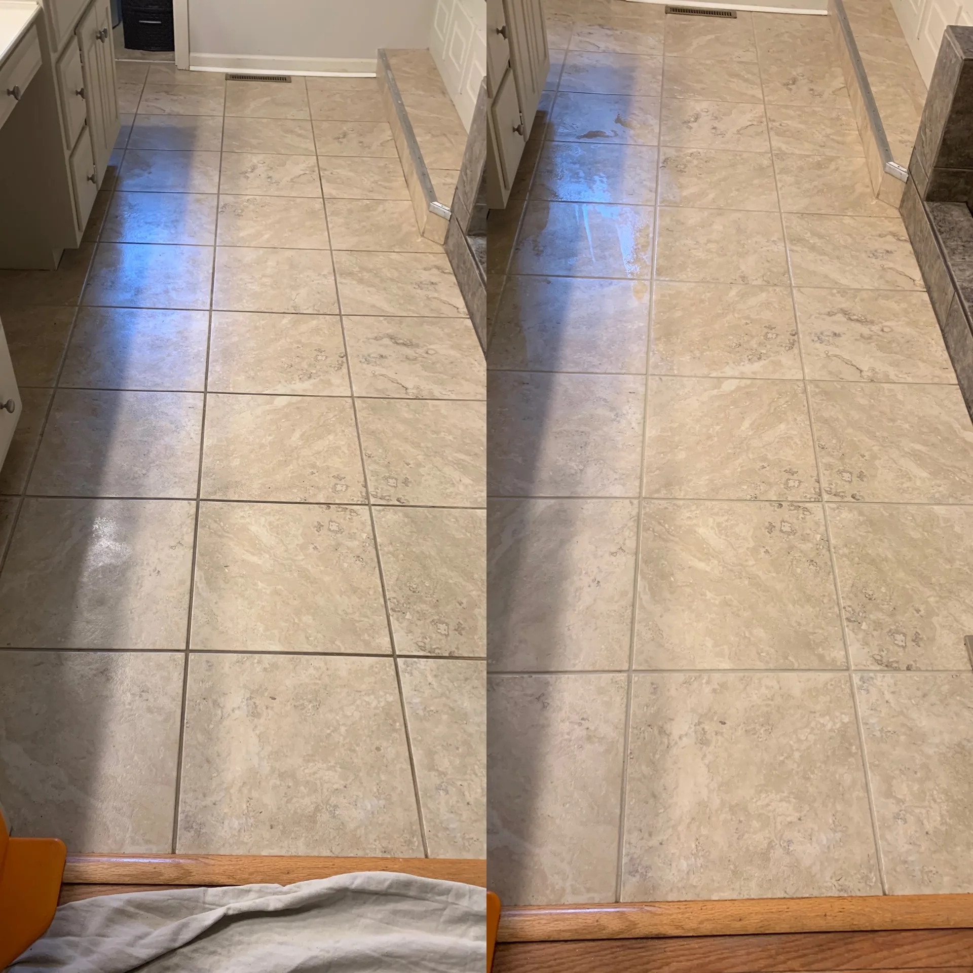 Tile grout cleaning